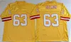 Rare 40 Mike Alstott Jersey Hommes Hardy Nickerson Lee Roy Selmon Warren Sapp Maillots De Football Rétro Cousu Jaune