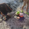 Utomhus campingbord Portable fällbara skrivbordsmöbler dator säng ultralätt aluminium vandring klättring picknick vikbara bord