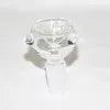 Glas bong glidskålar hookah för vattenrör och bongs rökskål manlig gemensam storlek 10mm 14mm man askfångare