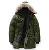 Winter Designer Donsjas Heren Dames Pufferjassen Parka's met badge Dikke warme uitloperjassen Mode Klassieke bontparka's Multistijl XS-XL