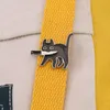 Alfinetes, broches Desenho animado Criativo Gato Preto Modelagem - Pino de esmalte Lapela Emblemas Broche Moda Engraçada Joias Anime Pins
