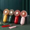 2020Summer New Hand-held Fan Home Desktop Portable Chinese Style Mini Electric Fan 3-Speed Wind Speed USB Charging DHL FREE Y02