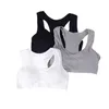 1 PC Cotton Sports Bh High Breattable Top Fitness Women Padded för att köra Yoga Gym Seamless Crop Bra T200601