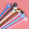 Caneta de Gel 4pcs Cenagem de desenho animado 0,5 mm ROVA CARTO DOISTIONY KAWAII Student Blue Signature Suppliesgel