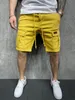 202 été hommes Shorts Fitness coton décontracté cordon pantalon court haute qualité Shorts hommes multipoches Shorts de sport 220611