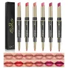 Lipliner- und Lippenstift-Make-up-Set, 2-in-1-Doppelkopf-Lippenstift, wasserfest, langlebig, matt, Lipgloss, Geschenk für die tägliche Reise, Partys, Arbeit