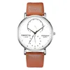Smeeto Simple Fashion Hemisphere Second Disc Stone Watch Waterproof Watch Belt Men's Watch Watchale