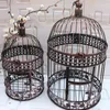 Objets décoratifs Figurines Cage à oiseaux en métal moderne Décoration de mariage en fer forgé européen Ornements de fleurs Pot Cage succulenteDécoratif