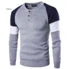Vinterens mäns tröja Slim Sweaters Casual tröja Male O-Neck Patchwork Sweater Men's Pull Homme Tops Sueter Masculino L220730