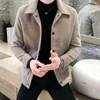 Men's Wool & Blends Autumn Winter Mens Trench Coat Jacket Lapel Outwear Top Men Woolen Trendy Abrigo Largo Hombre Mantel Wolle T220810