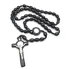 Croix religieuse Catholique Chapelet Collier Chapelet Fournitures religieuses yiwu