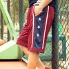 Gymkläder 2022 Summer Outdoor USA Team Basketball Shorts Man Athletic Sport Running Kne Length Elastic Loose Plus Size M3XL8211133