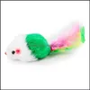 Colorf Cat Toy Lovely Mouse For Cats Dogs roligt roligt att spela innehåller Catnip Toys Pet Supplies Drop Delivery 2021 Home Garden KT5CF