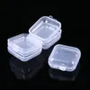 35x35x17mm Mini Clear Plastic Small Box Jewelry Earplugs Storage Box Case Container Bead Makeup Transparent Organizer Gift boxes