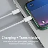 كبلات USB C إلى النوع C PD شحن سريع 18 واط 20 واط للهواتف الذكية Samsung S21 S20 Note 20 Quick Charge 4.0 3ft 6ft Charger Wire with Retail Package