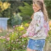 Women's Jackets Women Vintage Floral Print Bomber Rayon Cool Girl's Jacket In Black And Colors