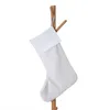 승화 블랭크 크리스마스 양말 열전달 흰색 스타킹 DIY 크리스마스 트리 가방 어린이를위한 놀라운 선물 B6