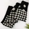 Wool Knitted Scarf Double-sided Smiley Face Womens Winter White And Black Foulard Shawl For Female