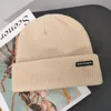 Berretti Berretto/Cranio Berretti Cappello di lana lavorato a maglia Donna Autunno Inverno Lettere semplici Skullies Uomo Berretto di melone Cappello caldo per coppiaBeanie/Cranio Chur22