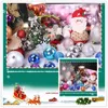 Decorazione per feste 4/6/8cm 24 pezzi/set Glitter Christmas Tree Ball Baubles Colorful Nadd Home Garden Forniture