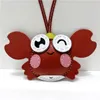 Longes porte-clés de luxe à la main en peau d'agneau véritable en cuir de crabe porte-clés Animal porte-clés femmes sac charme pendentif accessoires anniversaire Gif