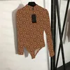 Vintage damskie koszulki Turtlereck Bodysuits Turtlereck Tops Ins Fashion Street Style One Piece Bodysuit T Shirt