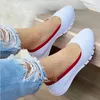 Dames Handgemaakte Effen Kleur Vrouwen Schoenen Klassieke Toevallige Platte Hak Comfortabele Antislip Mode Zapatos De Mujer Sneakers 220812