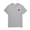 2023 Play Mens T Shirt Designer Red Commes Heart Women Garcons S Des Quanlity Ts Cotton CDG Haft haft krótki rękaw 11