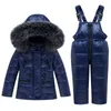 Kinderen Winterkleding Set Baby Boy Girl Skisuit Children Parka Coat Baby Snowsuit Jacket voor meisjes Kinderkleding 1-4 jaar J220718