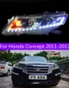 ホンダコンセプトのヘッドランプ2011-2013 LEDヘッドライトハイビームフォグターンシグナルデイリーヘッドライト
