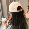 Respeite Cartas Bordado Baseball Hat Women Summer Summer Outdoor Protetor solar Sun Visores de moda japoneses coreanos Cap 220513