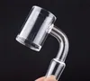 Smoking Accessories 4mm Bottom Quartz Banger Nail 10mm 14mm 18mm Male Female 45 90 Degrees for Glass Bong Bowl Pipes Adapter Dab Rigs 10pcs