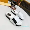 최고 품질 노새 워터 프론트 여성 슬리퍼 디자이너 샌들 여름 패션 와이드 플랫 슬라이드 상자 및 먼지 가방 두꺼운 플립 플롭