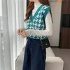 Kazak yelek kadın avcı 3 renk gevşek tiki retro tasarım klasik basit all-mwch snitwear bayanlar ulzzang ins 220715