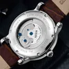 Роскошные мужские дизайнерские часы Nishan Полностью автоматические мужские механические часы с изысканными стальные водонепроницаемые полые многофункциональные группы 90