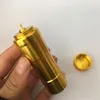 Aluminium alkohol lampa hookah tillbehör rökning lab levererar guldutgåva rostfritt stål mini alkohol lampor för DAB Rigs Bongs 9cm