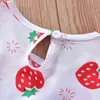 Robe gilet pour enfants coréen été belle bébé fruits princesse robe de plage 2022 été nouvelle jarretelle maison décontractée robe florale G220518