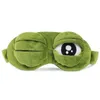 Bérets Triste Grenouille Masque De Sommeil Visière En Peluche Couverture Pour Les Yeux Voyage Relax Cadeau Bandeau Mignon Patchs Doux Dessin Animé Dormir Pour Enfant AdulteBérets Elob2