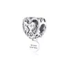 S925 Sterling Silver Beads Moments Openwork Seahorses Heart Charms fit Original Pandora Charm Bead Bracelets DIY Pendant For Jewelry Making 798949C00