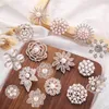 Strass perle broche bijoux assortis femmes fille cristal mariage broches broche Kit élégant Bouquet