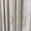 Занавес для гостиной спальни в европейском стиле роскошные простые современные сгустки хлопок chenille jacquard beige grey windows 220511