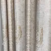 거실 침실 침실 유럽식 유럽 스타일 고급스러운 현대적인 두꺼운면 셰일 Jacquard Beige Grey Windows 220511