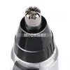 New Safe Rotary Blade Stystem Electric Nose Ear Hair Groomer Removal Trimmer Shaver Clipper Cleaner Tool for Daily Using Silver Black