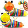 تململ لعبة Toy Slug Party مفاصل سبيكة ثلاثية الأبعاد مرنة مرنة تزيل الإجهاد المضاد للقلق للألعاب الراسخة للأطفال Aldult 0813