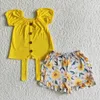 衣類は幼児をセットします小さな女の赤ちゃんのエビの衣装フリルショーツセットブティック子供用服