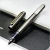 Promotion Pen Limited Edition M-serie Magnetic Grå och Silver Metall Rollerball Pen Lyx Skrivande Smidig kontorspapper