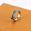 high quality titanium steel band rings fashion jewelry men's simple modern ring ladies giftIGC6