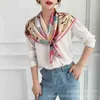 Tiktok Net Red Hot Bell Printing Elegant Cravat Atmosphere Bow Tie Sechreen Sungren Spring Summer Beach Shawl Mashing Hi21