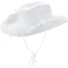 Berets retro fedora hoed vrouwen gevoeld dames cowboy hoeden feest veer veer decor western stijl top motorkap heren cosplay hatberets252o