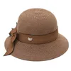 Шляпа Шляпа с широкими краями Rimiut Women Sun Vintage Sun Strail State Hat Big Beach Outdoor Travel Protect Fashion Lomies Capswide